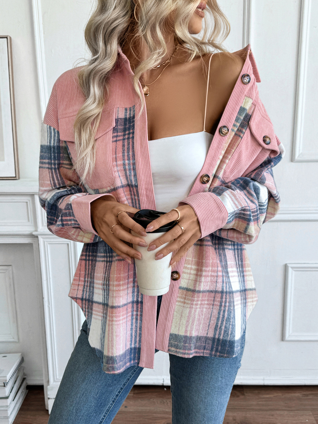 Blush Me Shacket
