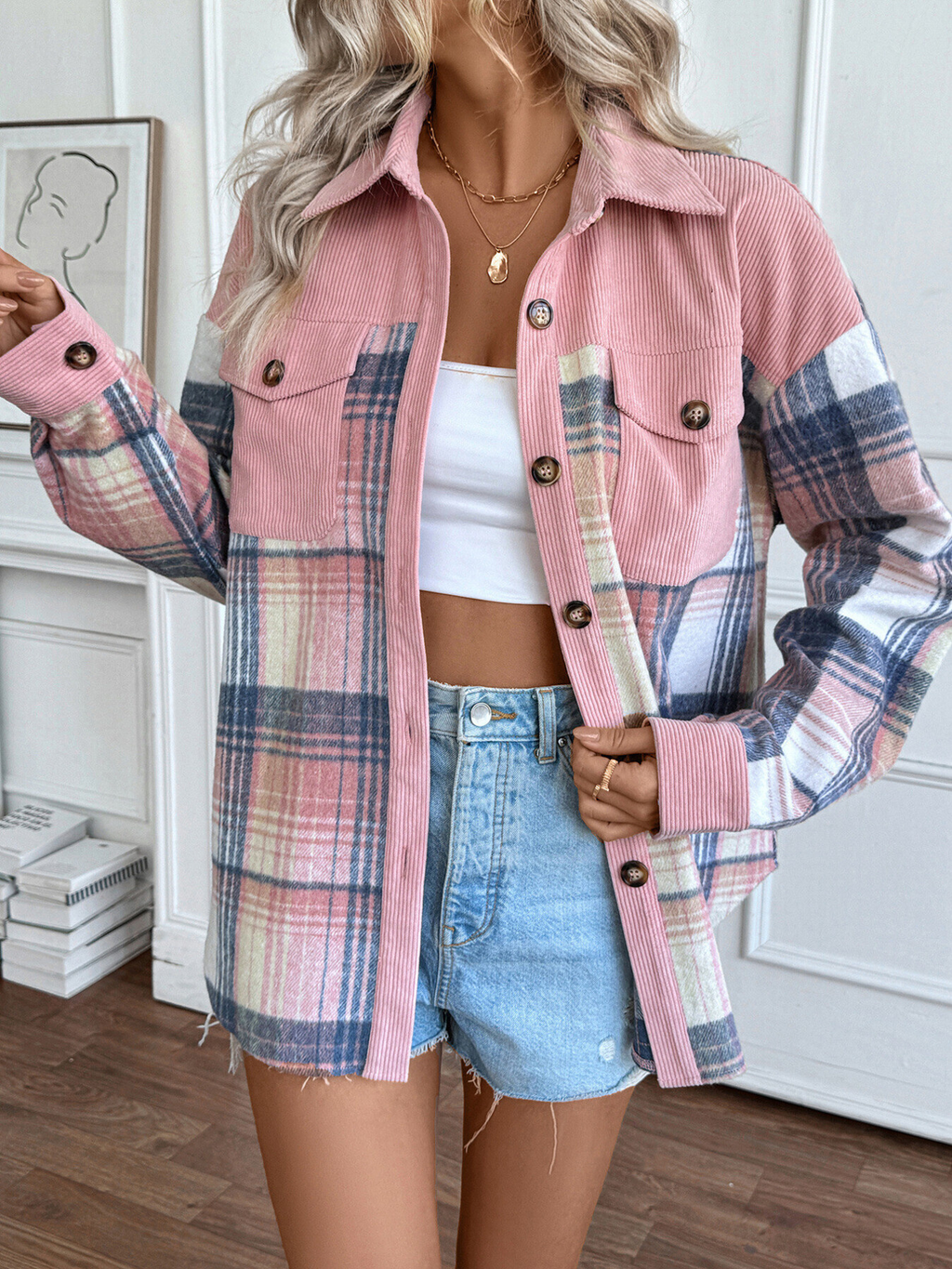 Blush Me Shacket