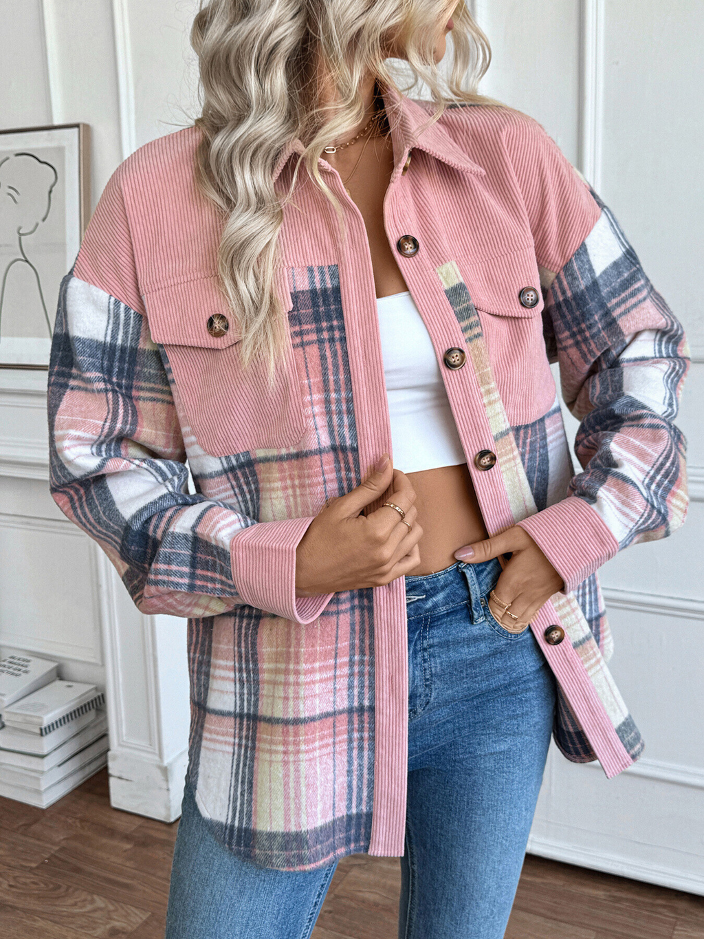 Blush Me Shacket