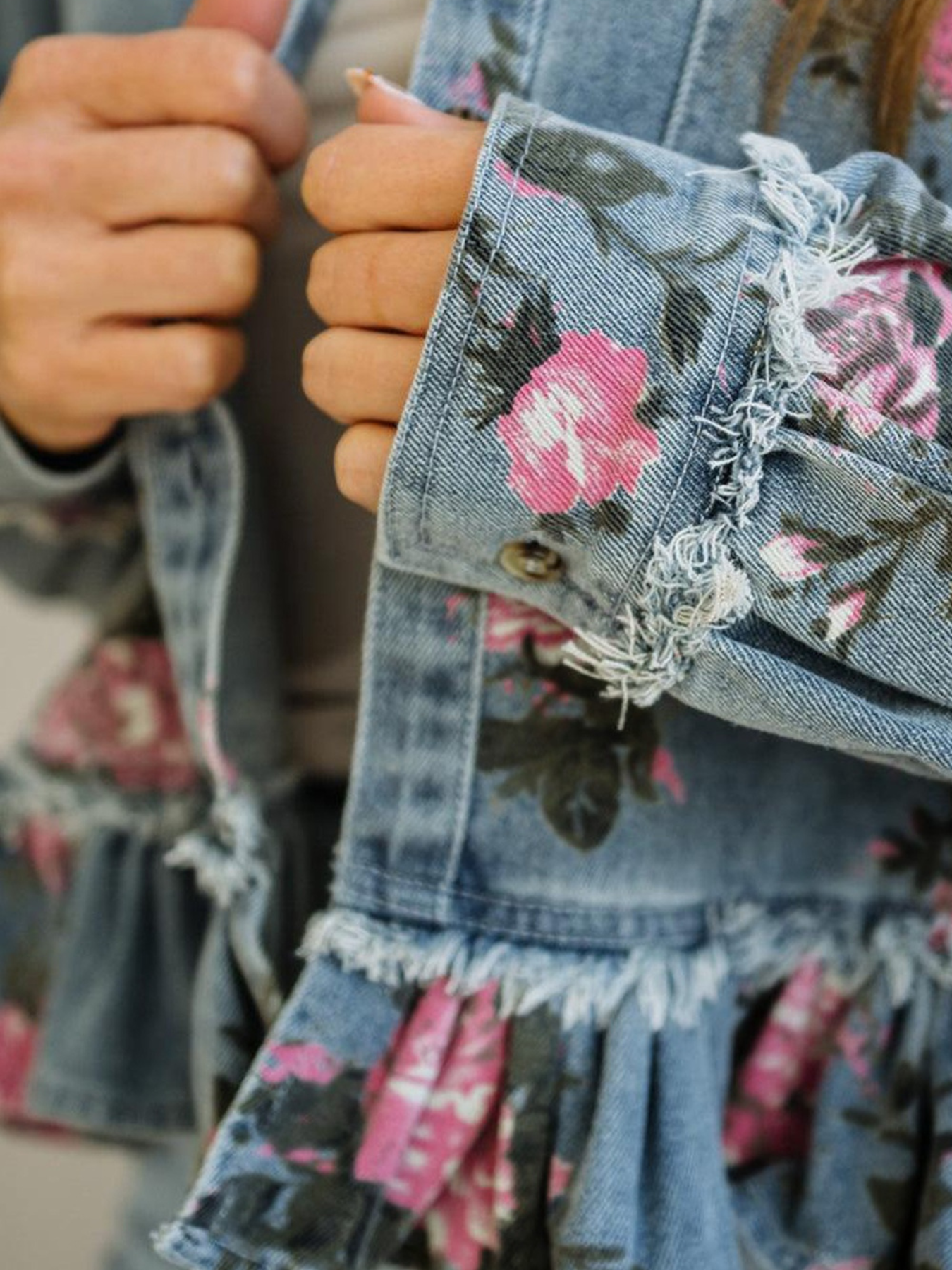 Blushing Rose Denim Jacket
