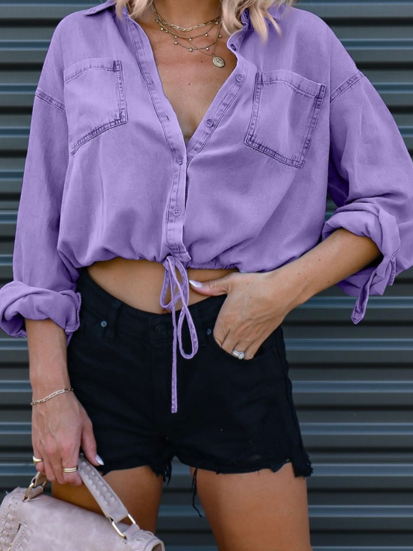 Denim Crush Top