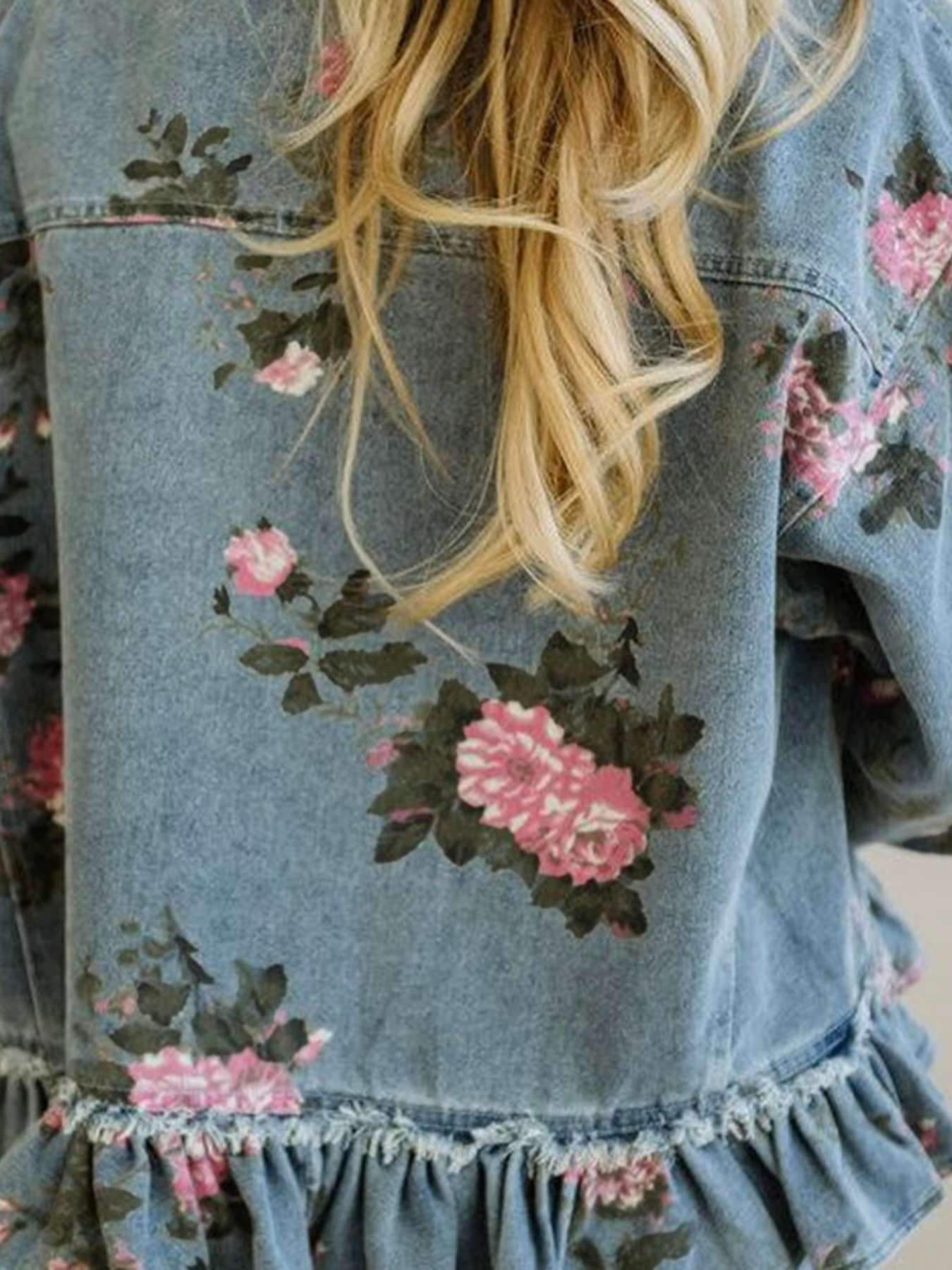 Blushing Rose Denim Jacket