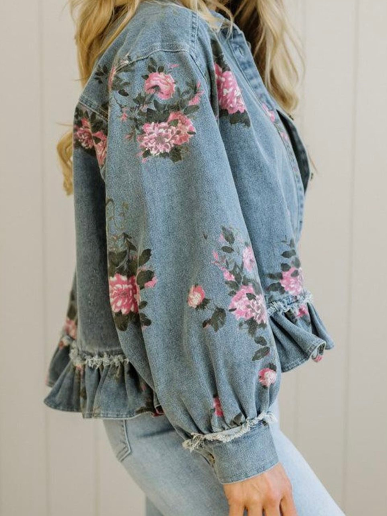 Blushing Rose Denim Jacket